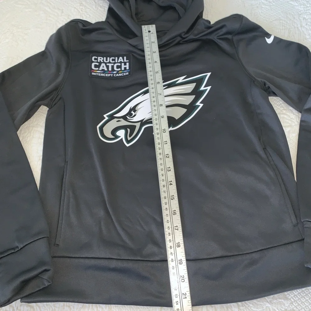 Nike‎ Philadelphia Eagles Crucial Catch Hoodie Men's Small Intercept Cancer